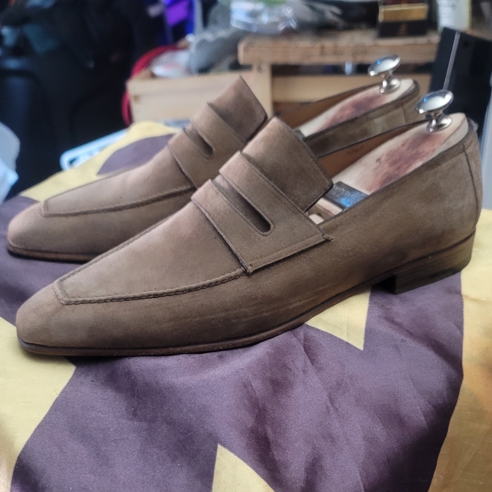 Berluti Andy Demesure Suede Loafers